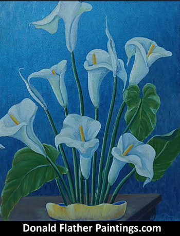 Click here for a larger image of this original floral painting to save for custom picture framing options
