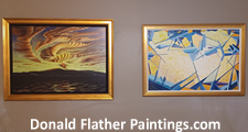 Click to see a larger picture of Dr. DM Flather's art gallery location