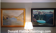 Click to see a larger picture of Dr. DM Flather's art gallery location