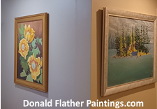 Click to see a larger picture of Dr. DM Flather's art gallery location