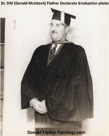 Click for a larger image of Dr. DM Flather receiving his Doctorate Degree