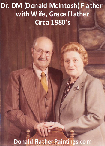 Donald Flather with his Wife, Grace Flather taken in the 1980's