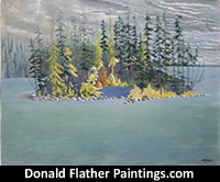 Click here for a larger image of this original oil landscape painting to save for custom picture framing options