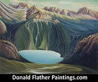 Click here for a larger image of this original oil landscape painting to save for custom picture framing options